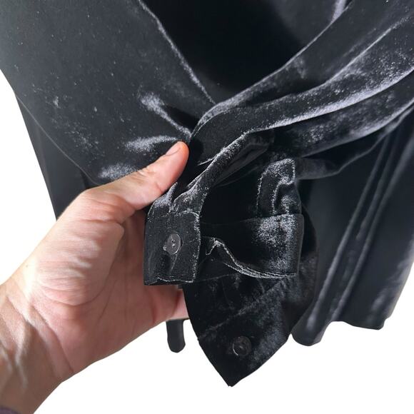 Eileen Fisher Velvet Crew Neck Dress Black Size XXS - Picture 6 of 12